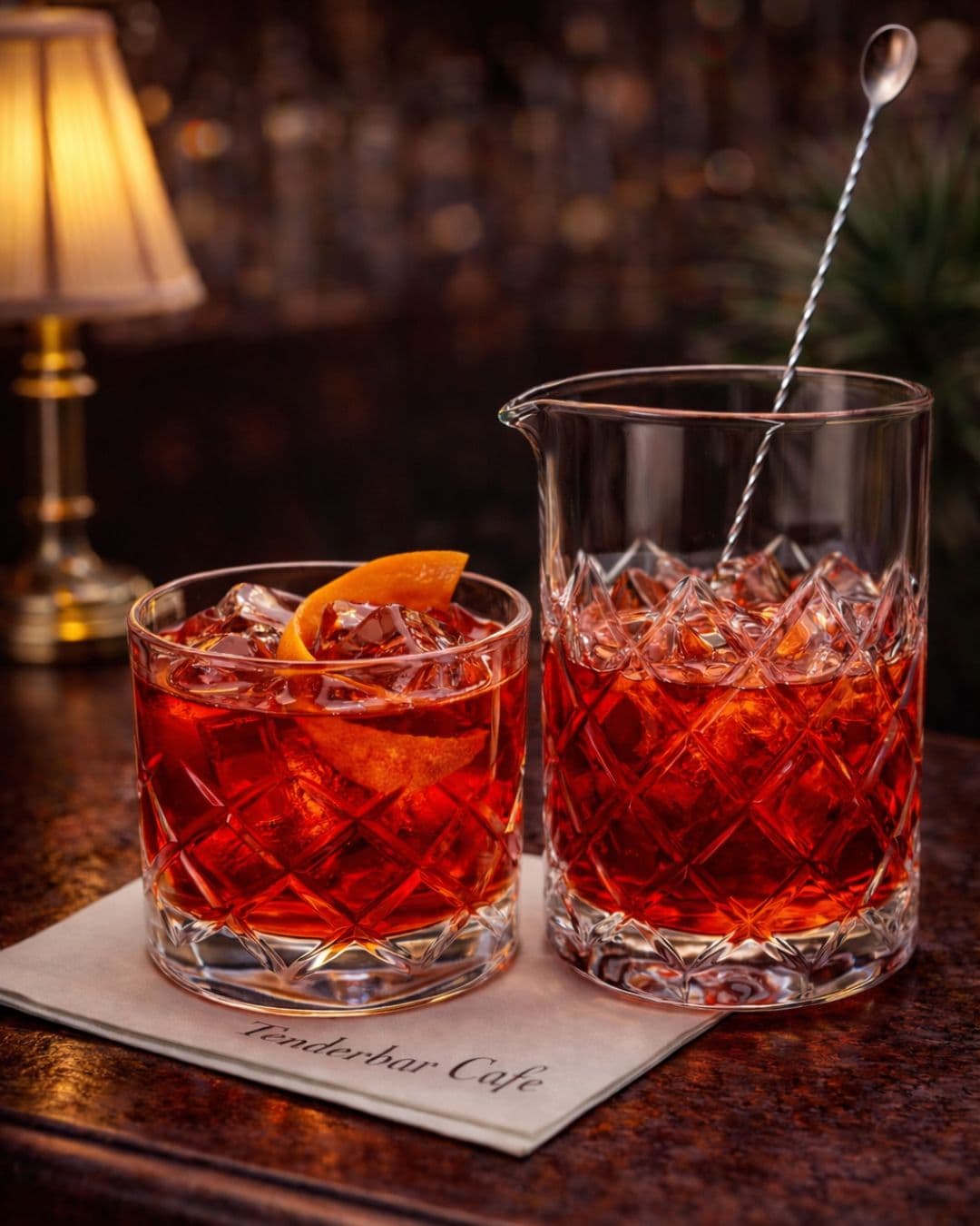Negroni koktel Old fashioned casa 2 Tenderbar Cafe