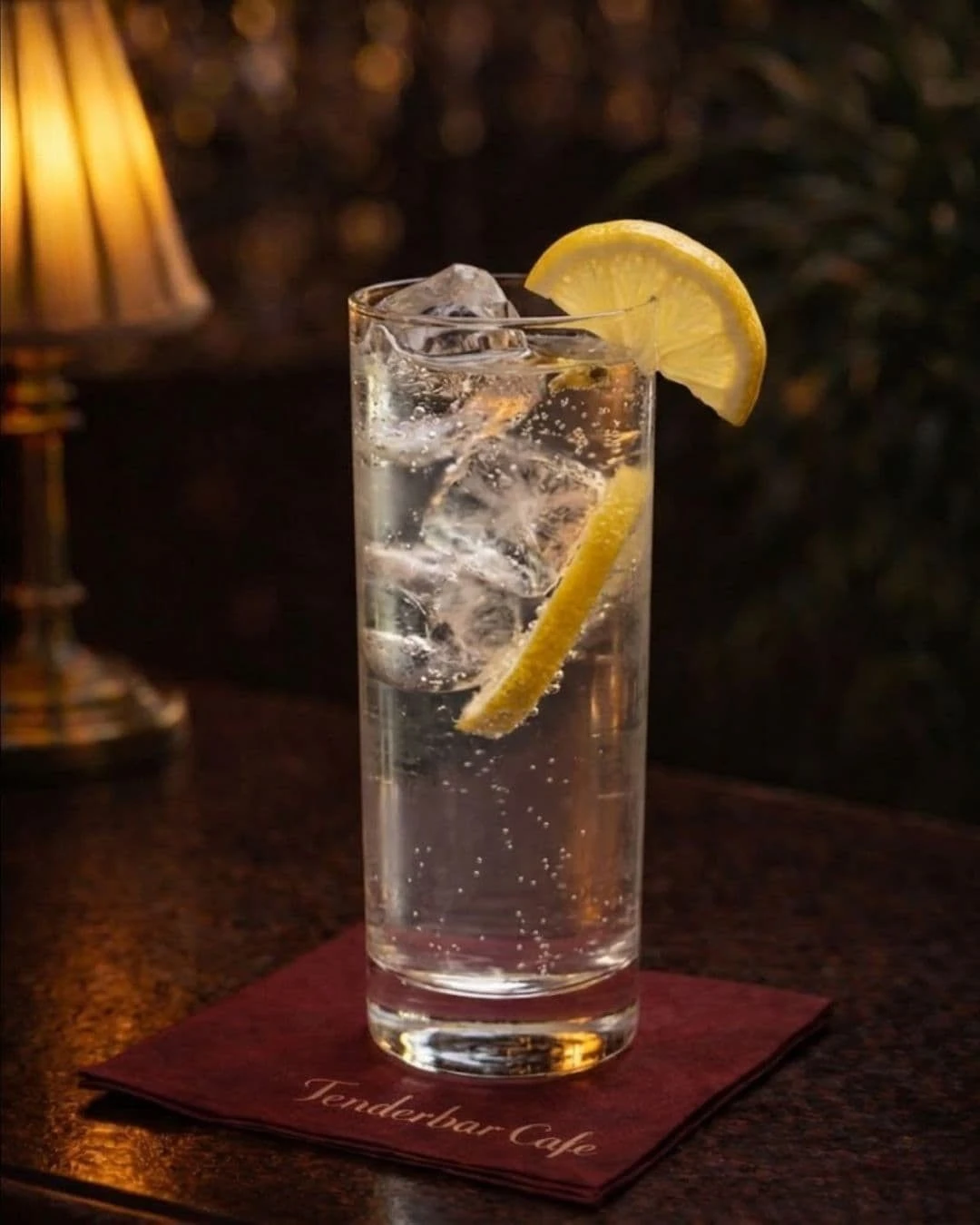 Gin tonic koktel Tenderbar Cafe